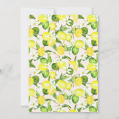 Waterverf Lemon Blossom Wreath Vrijgezellenfeest Kaart (Achterkant)