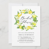 Waterverf Lemon Blossom Wreath Vrijgezellenfeest Kaart (Voorkant)