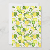 Waterverf Lemon Blossom Wreath Vrijgezellenfeest Kaart (Achterkant)