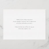 Waterverf Lemon Blossoms Lijst Dank u kaart (Achterkant)