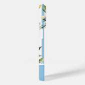 Waterverf Lemon Blue White Stripe Case-Mate iPhone Case (Achterkant / Rechts)