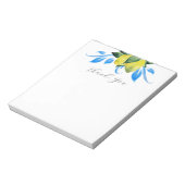 Waterverf Lemon Botanical Bedankt Notitieblok (Linkerzijde)