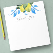 Waterverf Lemon Botanical Bedankt Notitieblok