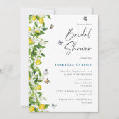 Waterverf Lemon Botanisch Vrijgezellenfeest Kaart (Voorkant)