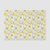 Waterverf Lemon Bouquet Summer Pattern Tissuepapier (Voorkant)