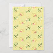 Waterverf Lemon Bridal Tea Party Kaart (Achterkant)