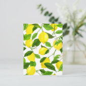 Waterverf Lemon Briefkaart (Staand voorkant)