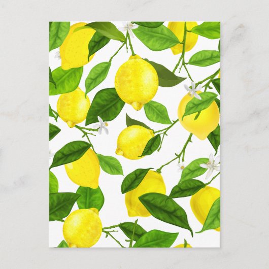 Waterverf Lemon Briefkaart (Voorkant)