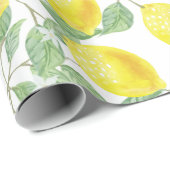 Waterverf Lemon Cadeaupapier (Rol Hoek)