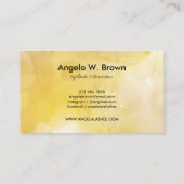 Waterverf Lemon citrus limoen Visitekaartje (Achterkant)