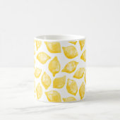 Waterverf Lemon Citrus Pattern Koffiemok (Center)
