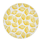 Waterverf Lemon Citrus Pattern Snijplank (Voorkant)