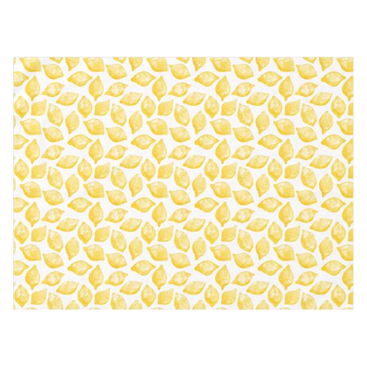 Waterverf Lemon Citrus Pattern Tafelkleed (Voorkant (Horizontaal))