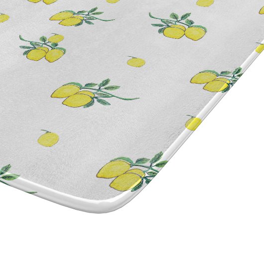 Waterverf Lemon Citrus Snijplank (Hoek)