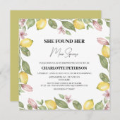 Waterverf Lemon Citrus Vrijgezellenfeest Kaart (Voorkant / Achterkant)