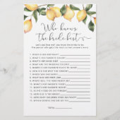 Waterverf lemon die het beste spel kent (Voorkant)