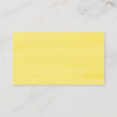 Waterverf Lemon en Greenery Wreath Registry Kaart Plaatskaartje (Achterkant)