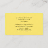 Waterverf Lemon en olie Visitekaartje (Achterkant)