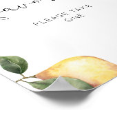 Waterverf lemon Favors Poster (Hoek)