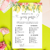 Waterverf Lemon Floral Wat zit er in je tas spel