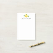 Waterverf Lemon Fruit Personalized Stationery Post-it® Notes (Op bureau)