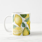 Waterverf Lemon Garden White Koffiemok (Links)