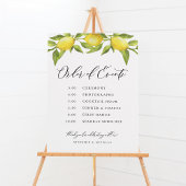 Waterverf Lemon Garland Orde van Evenementen Bruil Poster