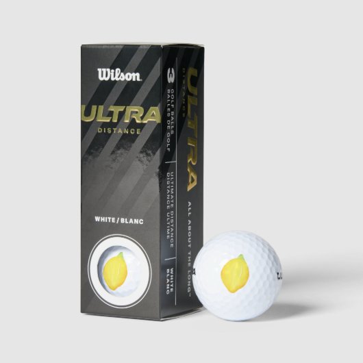 Waterverf Lemon Golfballen (Verpakking)