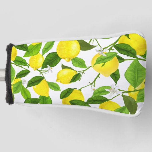 Waterverf Lemon Golfheadcover (Voorkant)