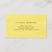 Waterverf Lemon Greenery Garland Rustic Visitekaartje (Achterkant)