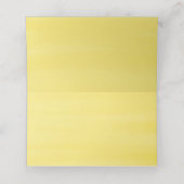 Waterverf Lemon Greenery Garland Wedding Plaatskaartje (Binnenkant ongevouwen)