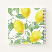 Waterverf Lemon Greenery laat persoonlijke Notitieboek (Achterkant)