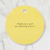 Waterverf Lemon Greenery Wreath Vrijgezellenfeest Bedankjes Labels (Achterkant)