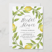 Waterverf Lemon Greenery Wreath Vrijgezellenfeest Kaart (Voorkant)