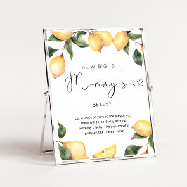 Waterverf lemon hoe groot is het poster van mama's