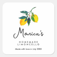 Waterverf Lemon Homemade Limoncello Lemoncello