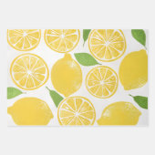 Waterverf Lemon Inpakpapier Vel (Voorkant 2)