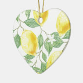 Waterverf Lemon Keramisch Ornament (Links)