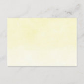 Waterverf Lemon Lavender Boho RSVP Enclosure Card Informatiekaartje (Achterkant)
