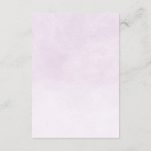 Waterverf Lemon Lavender Boho RSVP Informatiekaartje (Achterkant)