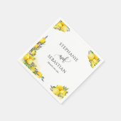 Waterverf Lemon Lavender Boho Servet (Hoek)