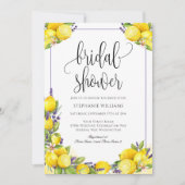 Waterverf Lemon Lavender Boho Vrijgezellenfeest Kaart (Voorkant)