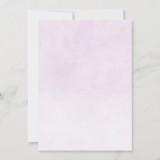 Waterverf Lemon Lavender Boho Wedding Kaart (Achterkant)