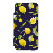 Waterverf Lemon & Leaves 10 Incipio iPhone Portemonnee Hoesje (Voorkant Agenda)