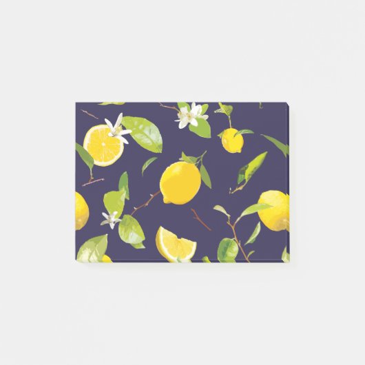 Waterverf Lemon & Leaves 10 Post-it® Notes (Voorkant)