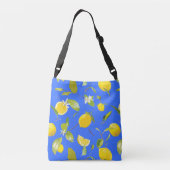 Waterverf Lemon & Leaves 13 Crossbody Tas (Achterkant)
