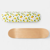Waterverf Lemon & Leaves 16 Persoonlijk Skateboard (Horizontaal)