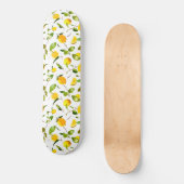 Waterverf Lemon & Leaves 16 Persoonlijk Skateboard (Voorkant)