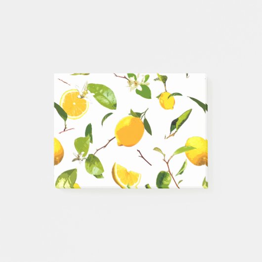Waterverf Lemon & Leaves 16 Post-it® Notes (Voorkant)