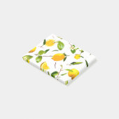 Waterverf Lemon & Leaves 16 Post-it® Notes (Schuin)